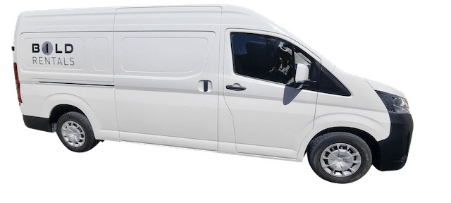 BILD Rentals Toyota HiAce van available for rental in Perth