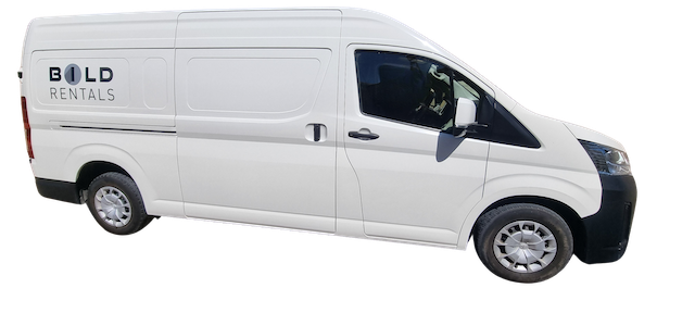 BILD Rentals Toyota HiAce van available for rental in Perth